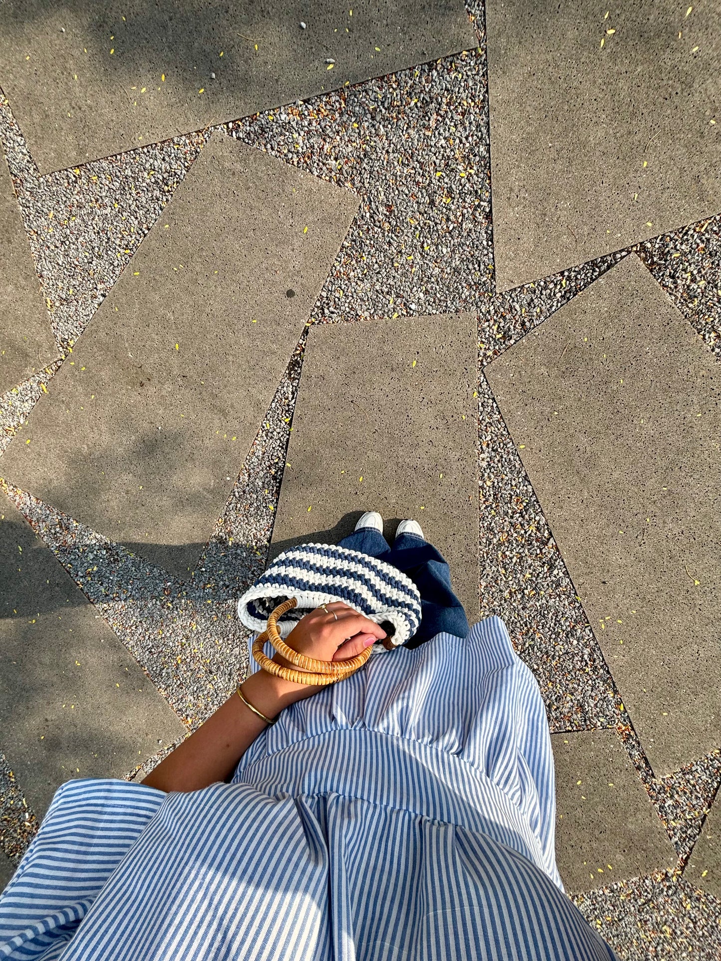 Tas Joan - Jeans/wit